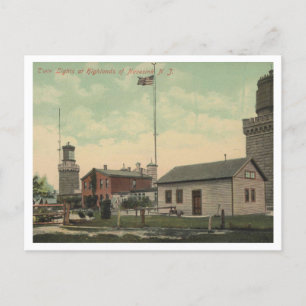 Atlantic Highlands NJ Navesink Twin Lights 1911 Postkarte