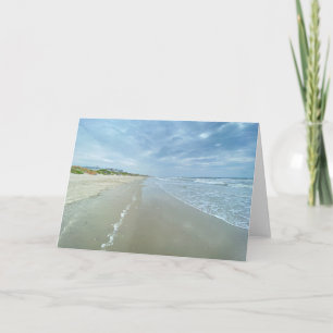 Atlantic Ocean Beach Scene Blank Invasion Einladung