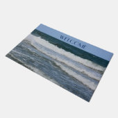 Atlantic Ocean Waves Seascape Fotografy Willkommen Fußmatte (Schrägansicht)