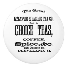 Atlantic & Pacific Tea Co. Vintage Werbung Keramikknauf