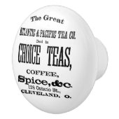 Atlantic & Pacific Tea Co. Vintage Werbung Keramikknauf (Rechts)