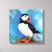 Atlantic Puffin Bird Canvas Print - Malerei Leinwanddruck (Vorderseite)