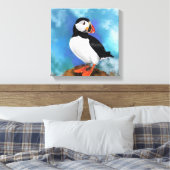 Atlantic Puffin Bird Canvas Print - Malerei Leinwanddruck (Insitu (Schlafzimmer))