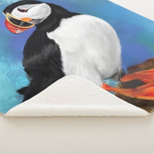 Atlantic Puffin Bird - Clown Beak - Malerei Sherpadecke (3/4)