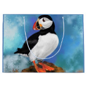 Atlantic Puffin Bird Gift Bag - Malerei Große Geschenktüte (Vorderseite)