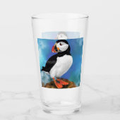 Atlantic Puffin Bird Glasmalerei Glas (Vorderseite)