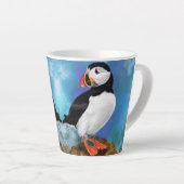 Atlantic Puffin Bird Latte Tasse - Clown Beak (Rechte Ecke)