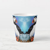 Atlantic Puffin Bird Latte Tasse - Clown Beak (Vorderseite)