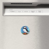 Atlantic Puffin Bird Magnet - Malerei (In Situ (Geschirrspüler))