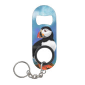 Atlantic Puffin Bird Schlüsselanhänger Bottle Open Mini Flaschenöffner (Vorderseite)