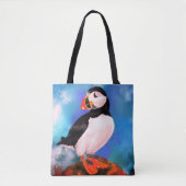 Atlantic Puffin Bird Tote Bag Tasche (Vorderseite)