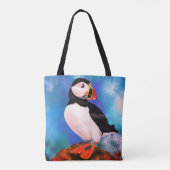 Atlantic Puffin Bird Tote Bag Tasche (Rückseite)