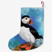 Atlantic Puffin Bird - Weihnachtsfeiertag - Malere Kleiner Weihnachtsstrumpf (Rückseite)