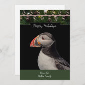 Atlantic Puffin Christmas Card Feiertagskarte (Vorne/Hinten)