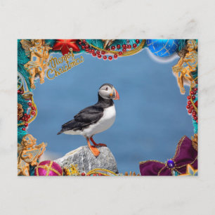 Atlantic Puffin Christmas Card Feiertagspostkarte