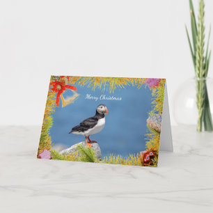 Atlantic Puffin Christmas Card Karte
