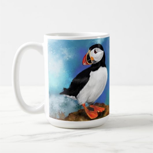 Atlantic Puffin Coffee Tasse Gift (Links)