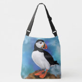 Atlantic Puffin Crossbody Bag Tragetaschen Mit Langen Trägern (Vorderseite)