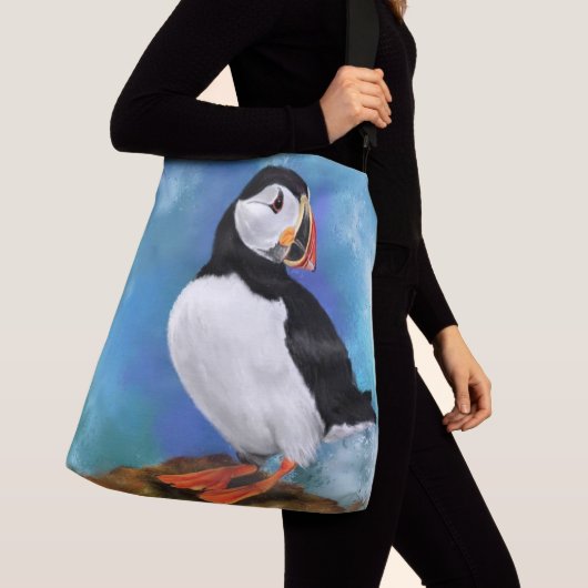 Atlantic Puffin Crossbody Bag Tragetaschen Mit Langen Trägern (Von Nahem)