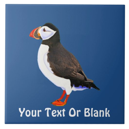 Atlantic Puffin Fliese (Vorderseite)