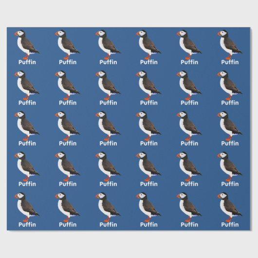 Atlantic Puffin Geschenkpapier (Flach)