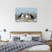 Atlantic Puffin Group Leinwanddruck (Insitu (Schlafzimmer))