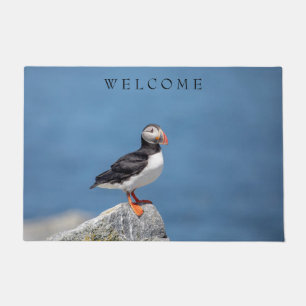 Atlantic Puffin in Machias, Maine Fußmatte