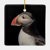 Atlantic Puffin in Machias, Maine Keramikornament (Rückseite)