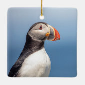 Atlantic Puffin in Machias, Maine Keramikornament (Rückseite)