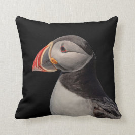 Atlantic Puffin in Machias, Maine Kissen