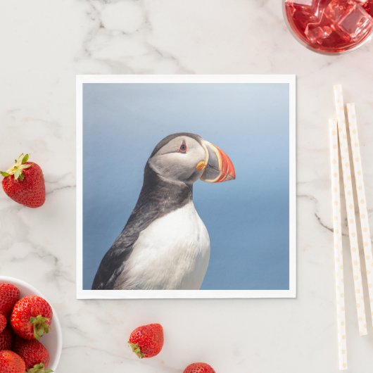 Atlantic Puffin in Machias, Maine Serviette (Beispiel)