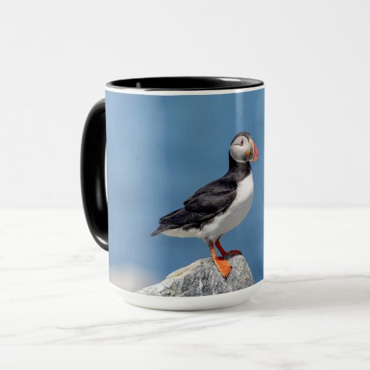 Atlantic Puffin in Machias, Maine Tasse (Vorderseite Links)