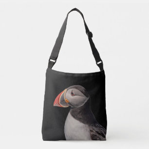 Atlantic Puffin in Machias, Maine Tragetaschen Mit Langen Trägern