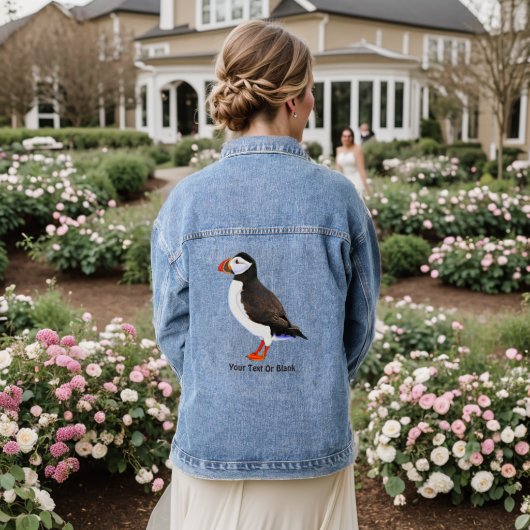 Atlantic Puffin Jeansjacke (Hochzeit Rückseite)