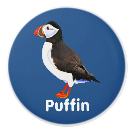Atlantic Puffin Keramikknauf (Vorderseite)