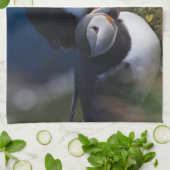 Atlantic Puffin Küchentuch (Gefaltet)