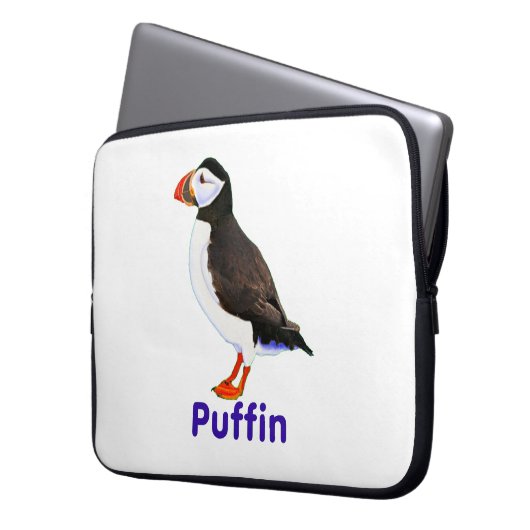 Atlantic Puffin Laptopschutzhülle (Vorderseite Links)