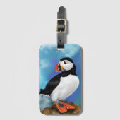 Atlantic Puffin Luggage Tag Gepäckanhänger (Vorderseite Vertikal)