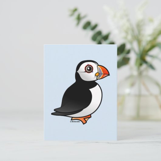 Atlantic Puffin Postkarte (Stehend Vorderseite)