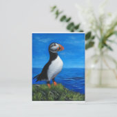 Atlantic Puffin Postkarte (Stehend Vorderseite)