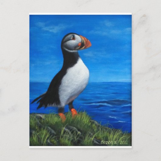 Atlantic Puffin Postkarte (Vorderseite)