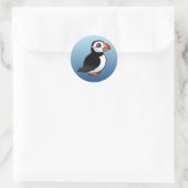 Atlantic Puffin Runder Aufkleber (Tasche)