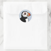Atlantic Puffin Runder Aufkleber (Tasche)