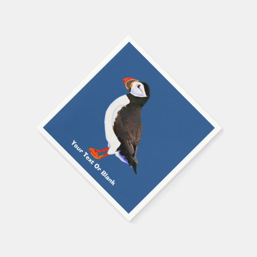 Atlantic Puffin Serviette (Ecke)