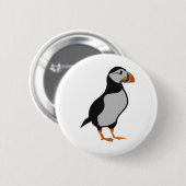 Atlantic Puffin Stehend Button (Vorne & Hinten)
