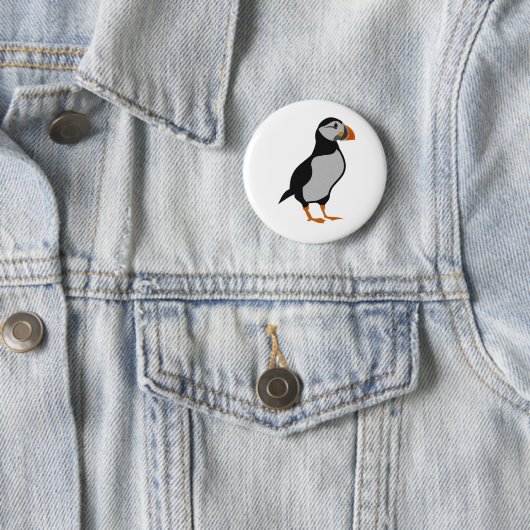 Atlantic Puffin Stehend Button (Beispiel)
