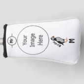 Atlantic Puffin Stehend die Viel Glück Birdie Golf Headcover (Vorderseite)