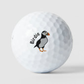 Atlantic Puffin Stehend die Viel Glück Birdie Golfball (Vorderseite)