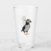 Atlantic Puffin Stehend Glas (Rückseite)
