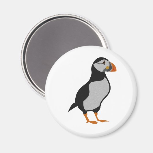 Atlantic Puffin Stehend Magnet (Vorderseite/Rückseite)